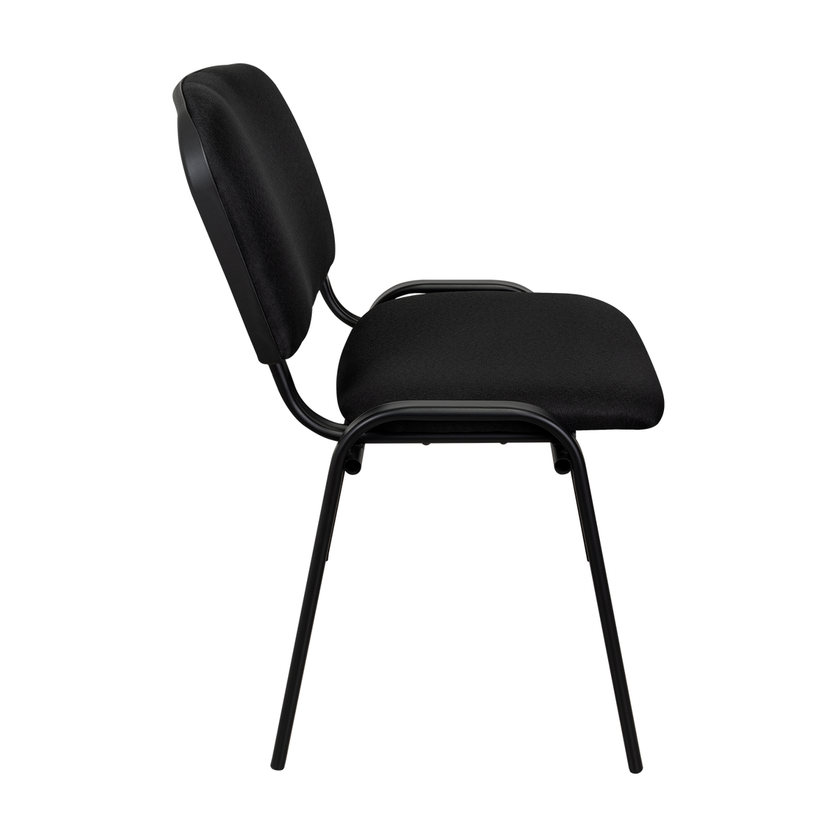 Silla Interlocutora, Negro, con Espaldar y Diseño Sencillo X6