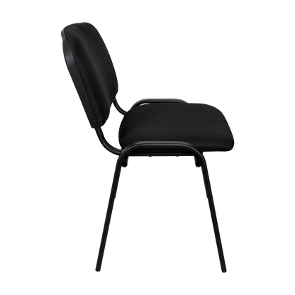 Silla Interlocutora, Negro, con Espaldar y Diseño Sencillo X6