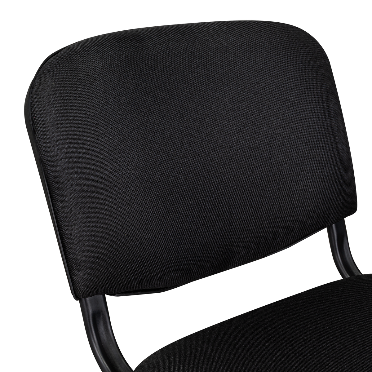 Silla Interlocutora, Negro, con Espaldar y Diseño Sencillo X6