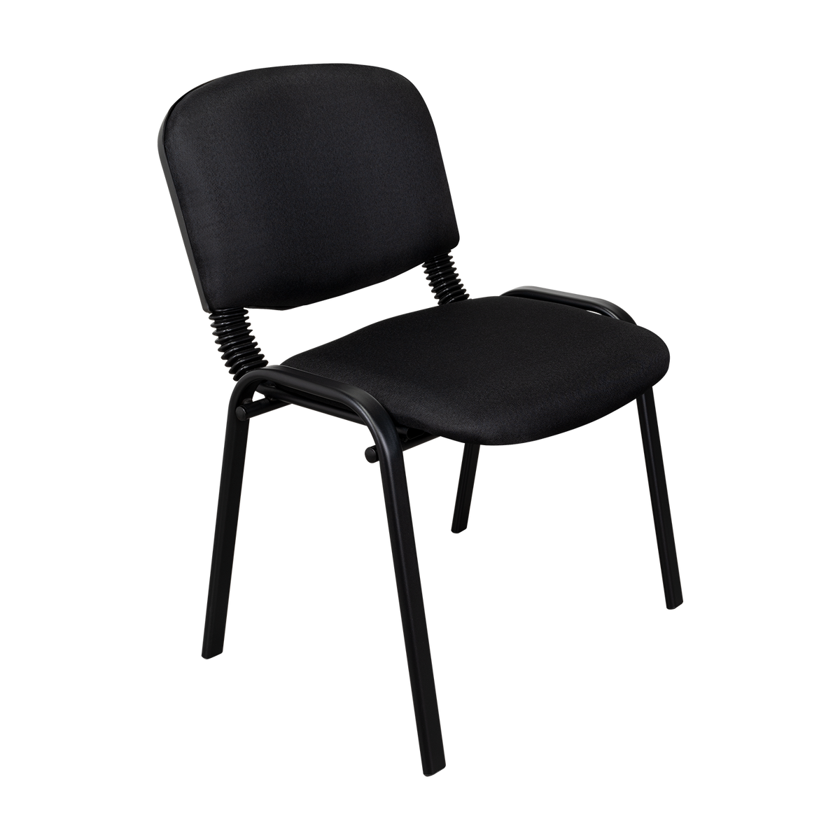 Silla Interlocutora, Negro, Con espaldar y diseño sencillo sin brazo