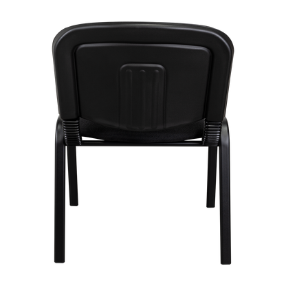Silla Interlocutora, Negro, Con espaldar y diseño sencillo sin brazo, detalle