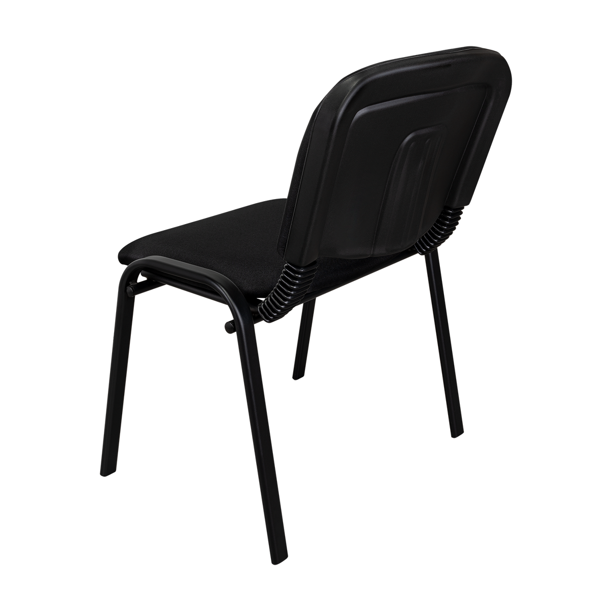 Silla Interlocutora, Negro, Con espaldar y diseño sencillo sin brazo, vista posterior