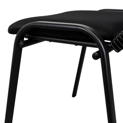 Silla Interlocutora, Negro, Con espaldar y diseño sencillo sin brazo, en ambiente