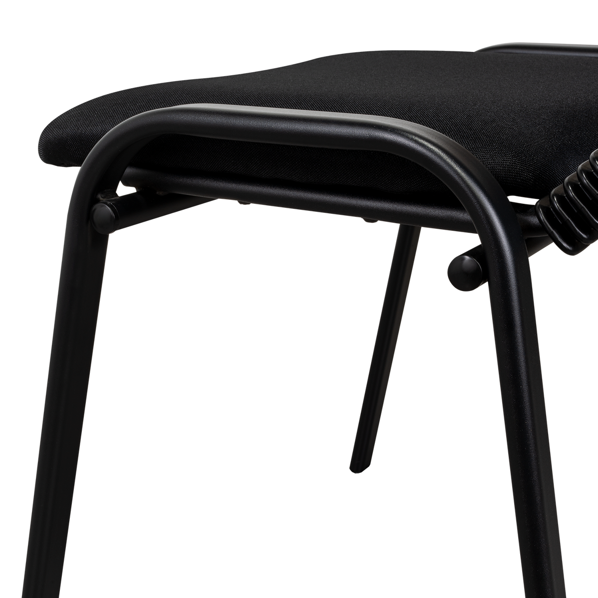 Silla Interlocutora, Negro, Con espaldar y diseño sencillo sin brazo, en ambiente