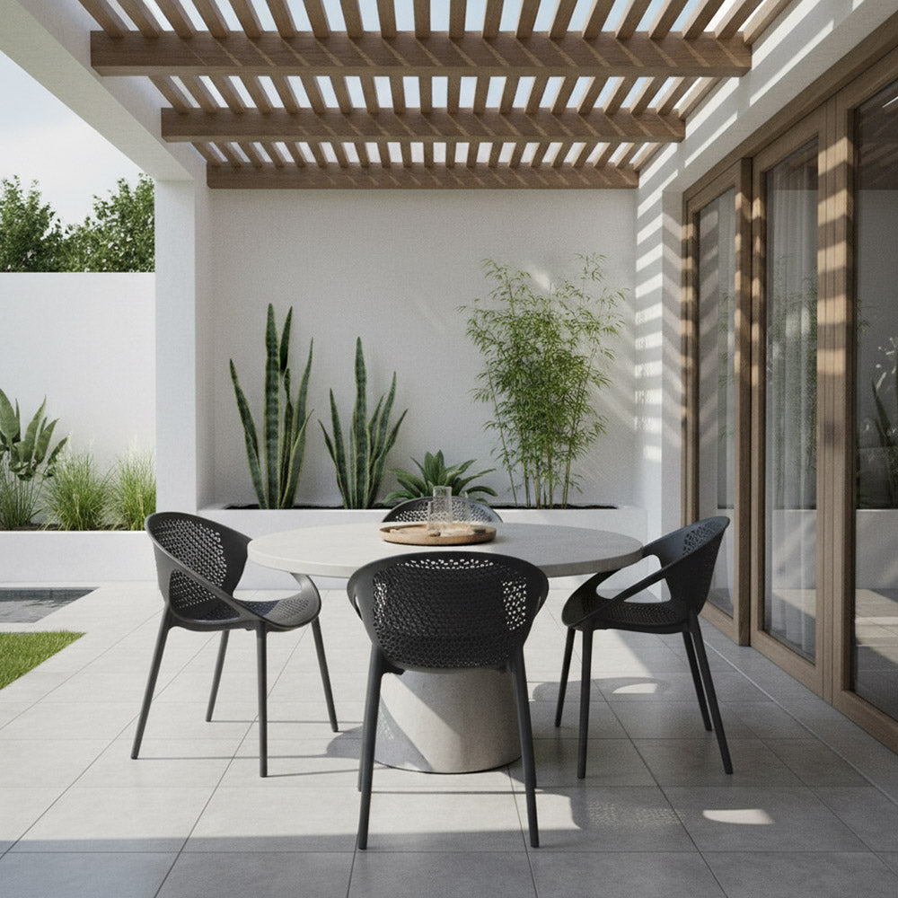 Silla Selva con Brazos, Color Negro, con Espaldar, medidas