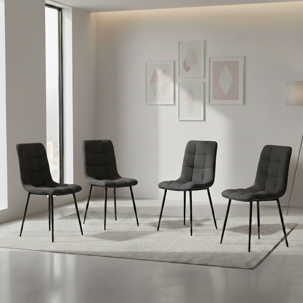 Juego de Comedor Riveny · 4 Sillas