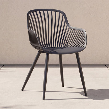 Silla Victoria, Negro, con Espaldar Minimalista y Diseño Moderno