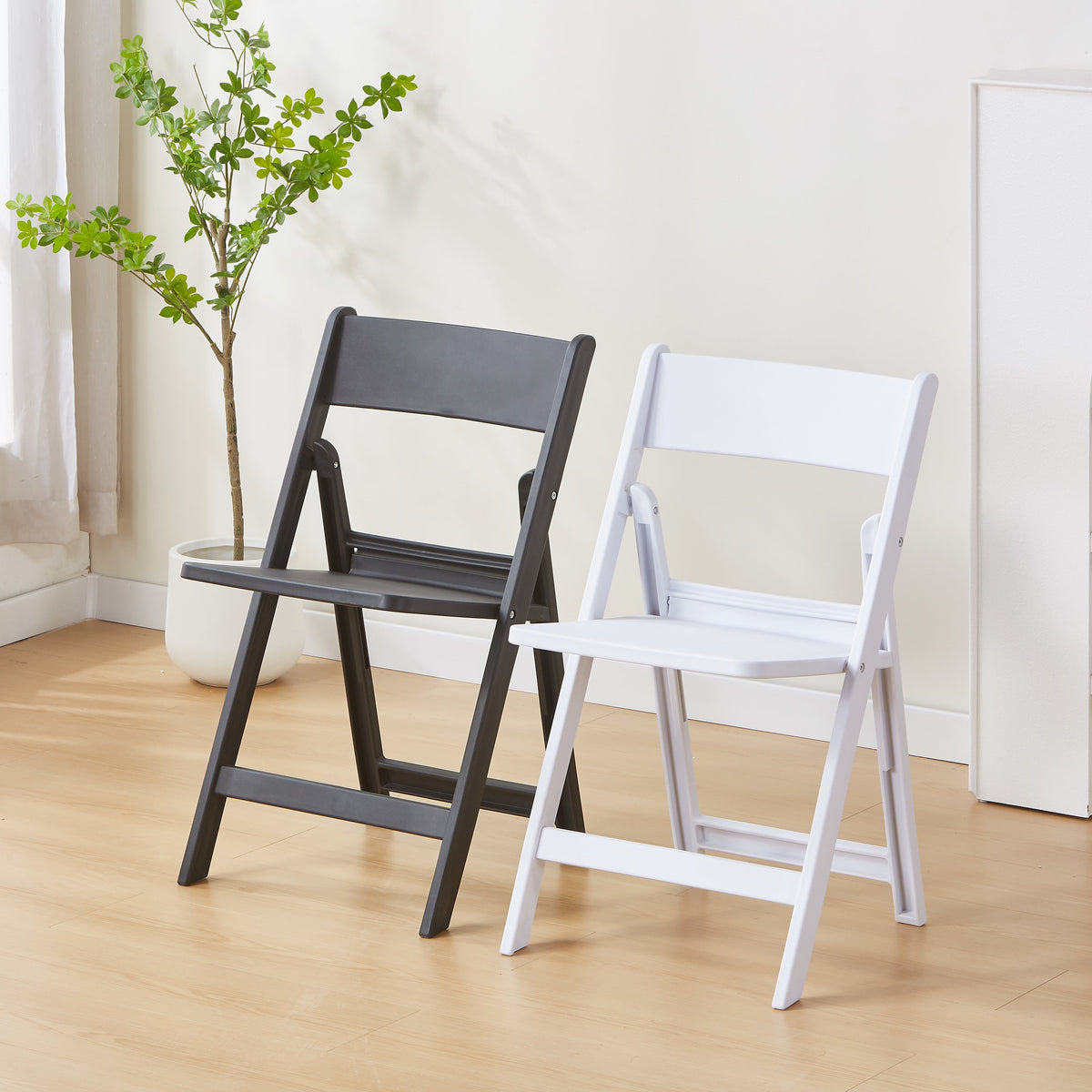Silla Plegable Erin, Negro, Diseño Práctico y Funcional