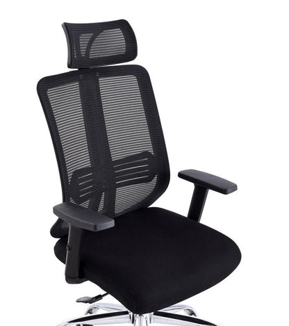 Silla Oficina X 123B color Negro Para Oficina.