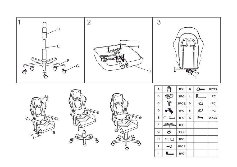 Silla Gamer X 71 color Negro Para Ambientes.