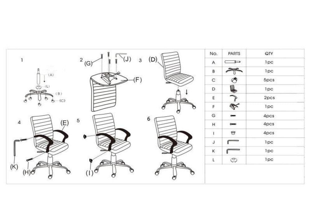 Combo Oficina Derk · Escritorio + Silla
