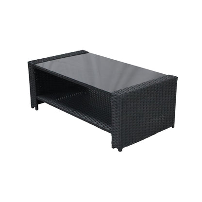 Sala de Terraza Mimbe · Negro y Gris