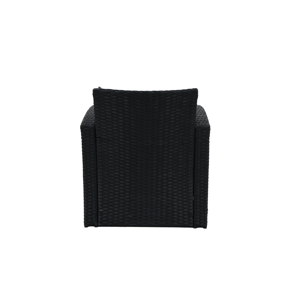 Sala de Terraza Mimbe · Negro y Gris