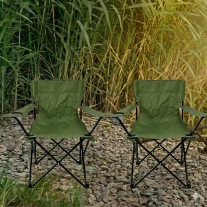 Silla Plegable Camping Tanzania, Verde, Incluye Bolsa de Transporte