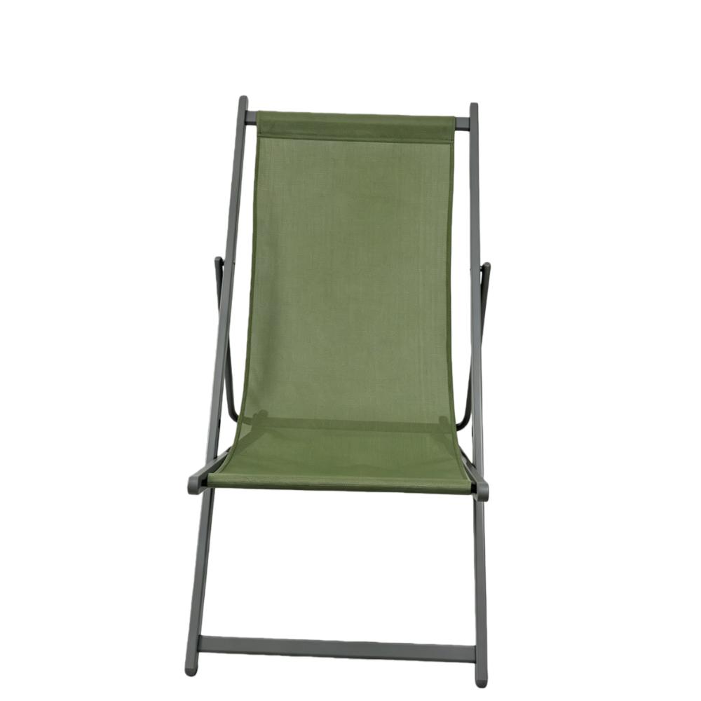 Silla Plegable Reclinable Kenya, Verde, con Tres Posiciones, medidas