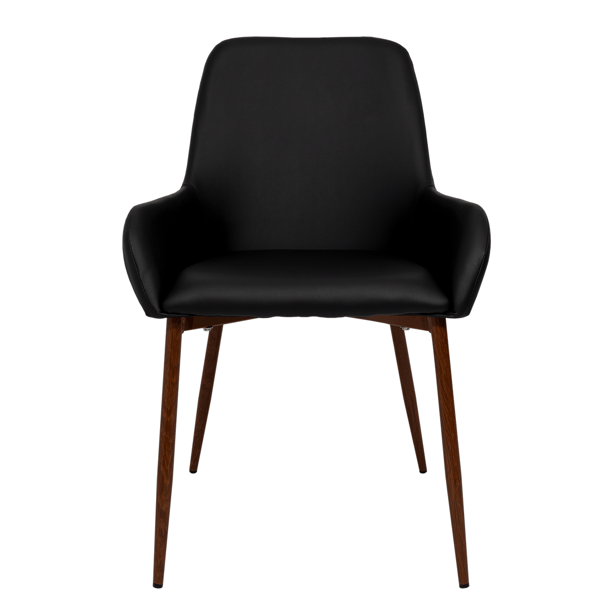 Set de 4 Sillas Clásicas Concept, Wengue y Café, con Cómodo Espaldar