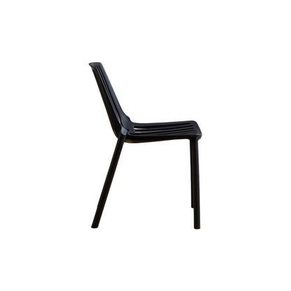 Set de 4 Sillas Tanger, Negro, con Espaldar y Diseño Moderno
