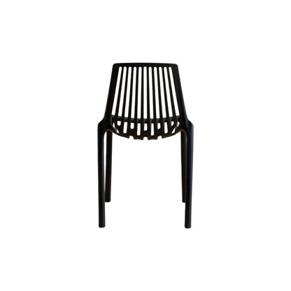Set de 2 Sillas Tanger, Negro, con Espaldar y Diseño Moderno