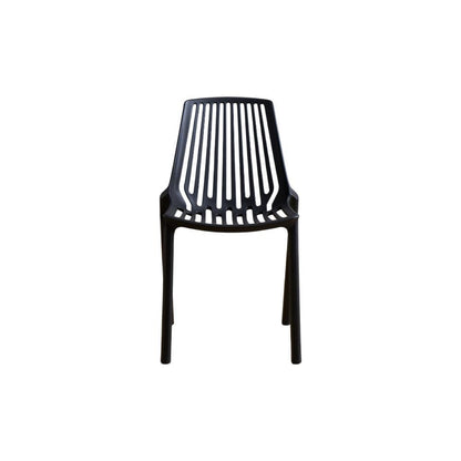 Set de 4 Sillas Tanger, Negro, con Espaldar y Diseño Moderno