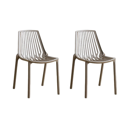 Set de 2 Sillas Tanger, Taupe, con Espaldar y Diseño Moderno
