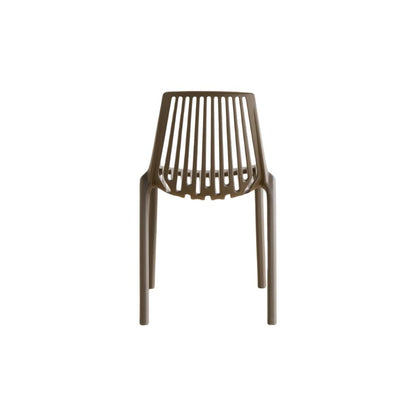Set de 4 Sillas Tanger, Taupe, con Espaldar y Diseño Moderno