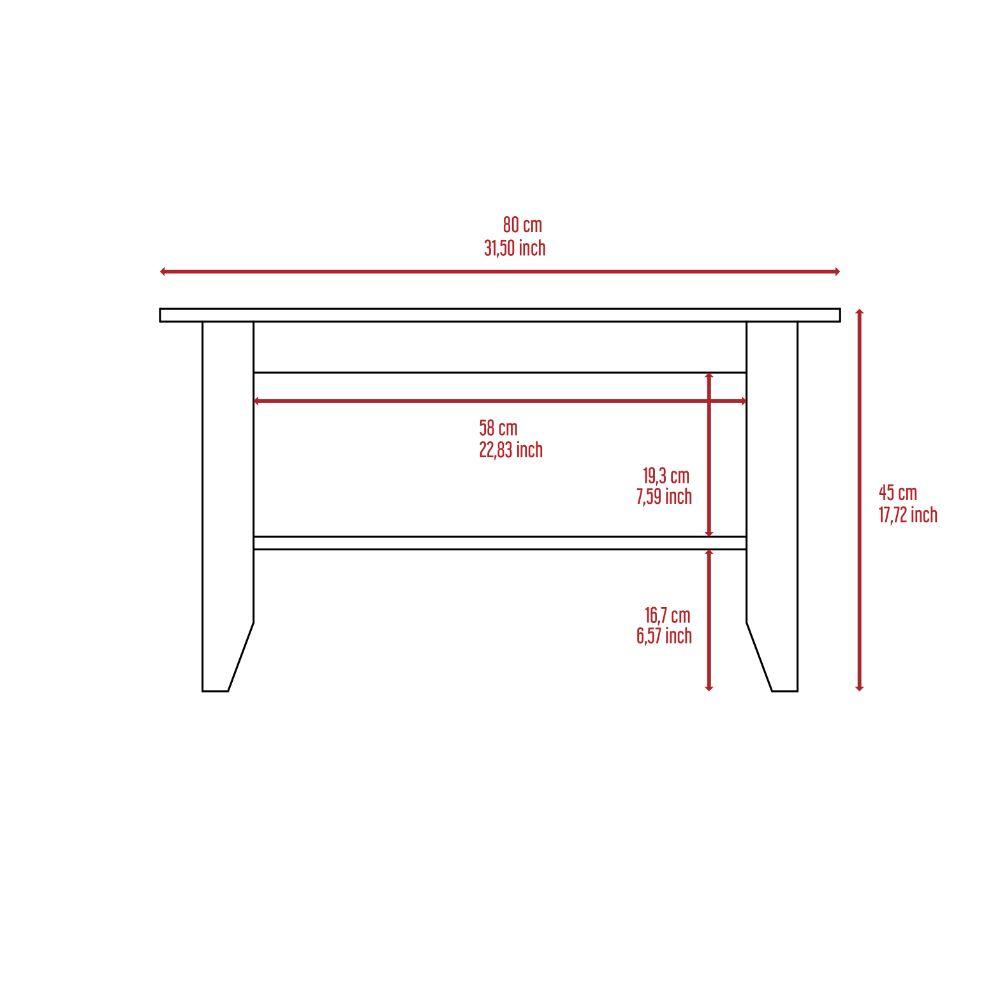 Mesa de Centro Sarume color Wengue para Sala.