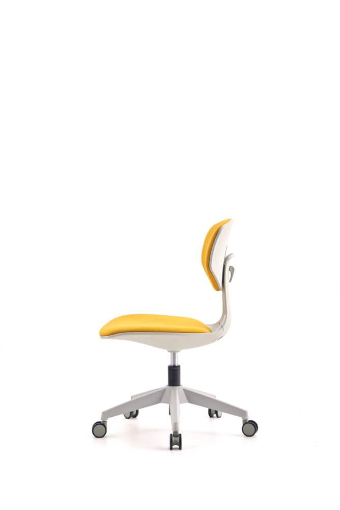 Silla de Escritorio Ejecutiva Galax color Gris y Amarillo para Oficina.