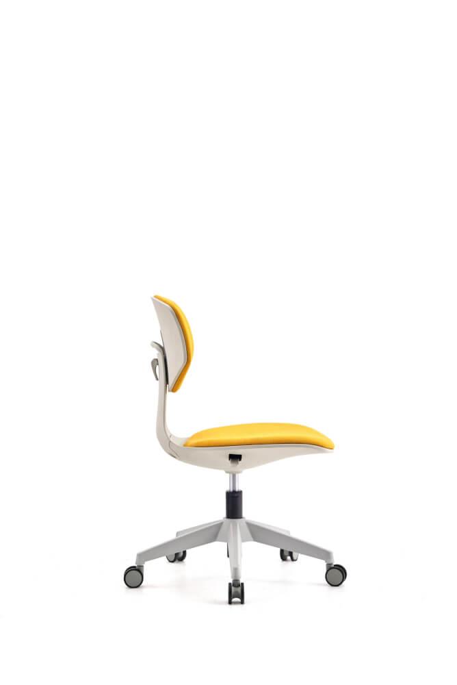 Silla de Escritorio Ejecutiva Galax color Gris y Amarillo para Oficina.