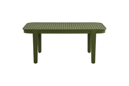 Juego de sala exterior Amalfi verde olivo: mesa de centro, 2 sillas y banco – vista 16