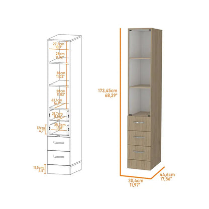 Torre de Baño Vanguard RTA Rovere Blanco