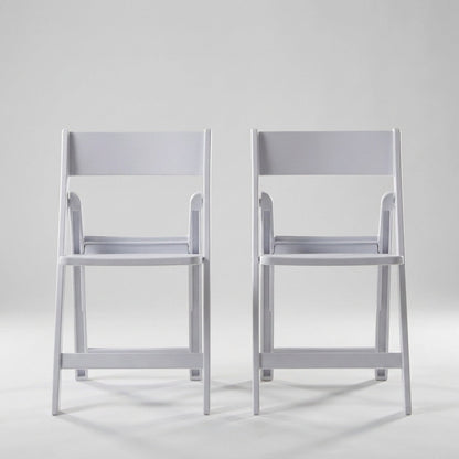 Set de 2 Sillas Plegables Erin, Blanco, Diseño Práctico y Funcional
