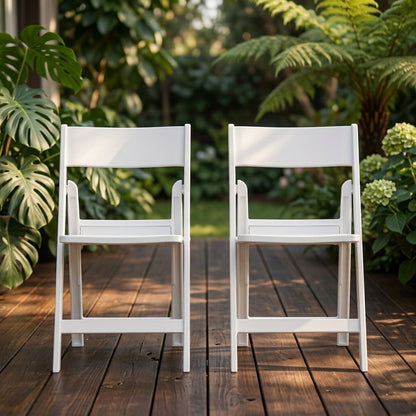Silla Plegable Erin, Blanco, Diseño Práctico y Funcional