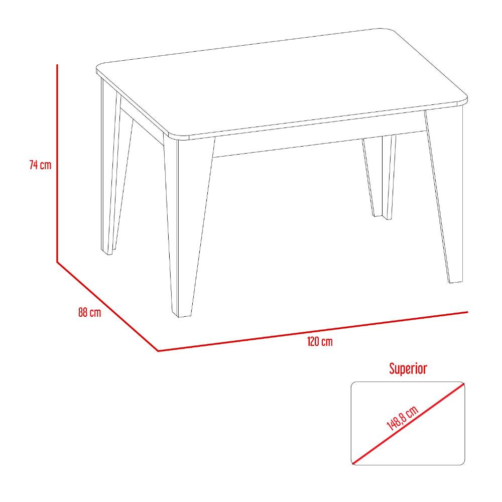 Juego de Comedor Cale · 4 Sillas Aira