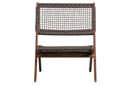 Set de 2 Sillas Plegable de Madera para Exterior Vora, Mocha, Diseño Rústico y Moderno