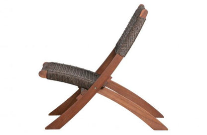 Set de 4 Sillas Plegable de Madera para Exterior Vora, Mocha, Diseño Rústico y Moderno