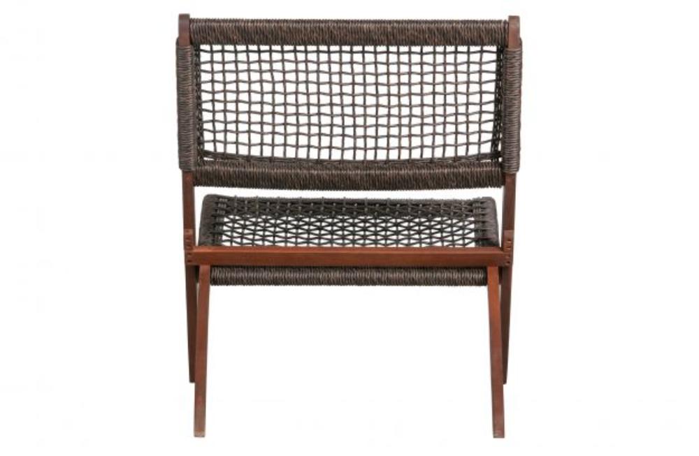 Set de 2 Sillas Plegable de Madera para Exterior Vora, Mocha, Diseño Rústico y Moderno