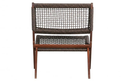 Set de 2 Sillas Plegable de Madera para Exterior Vora, Mocha, Diseño Rústico y Moderno