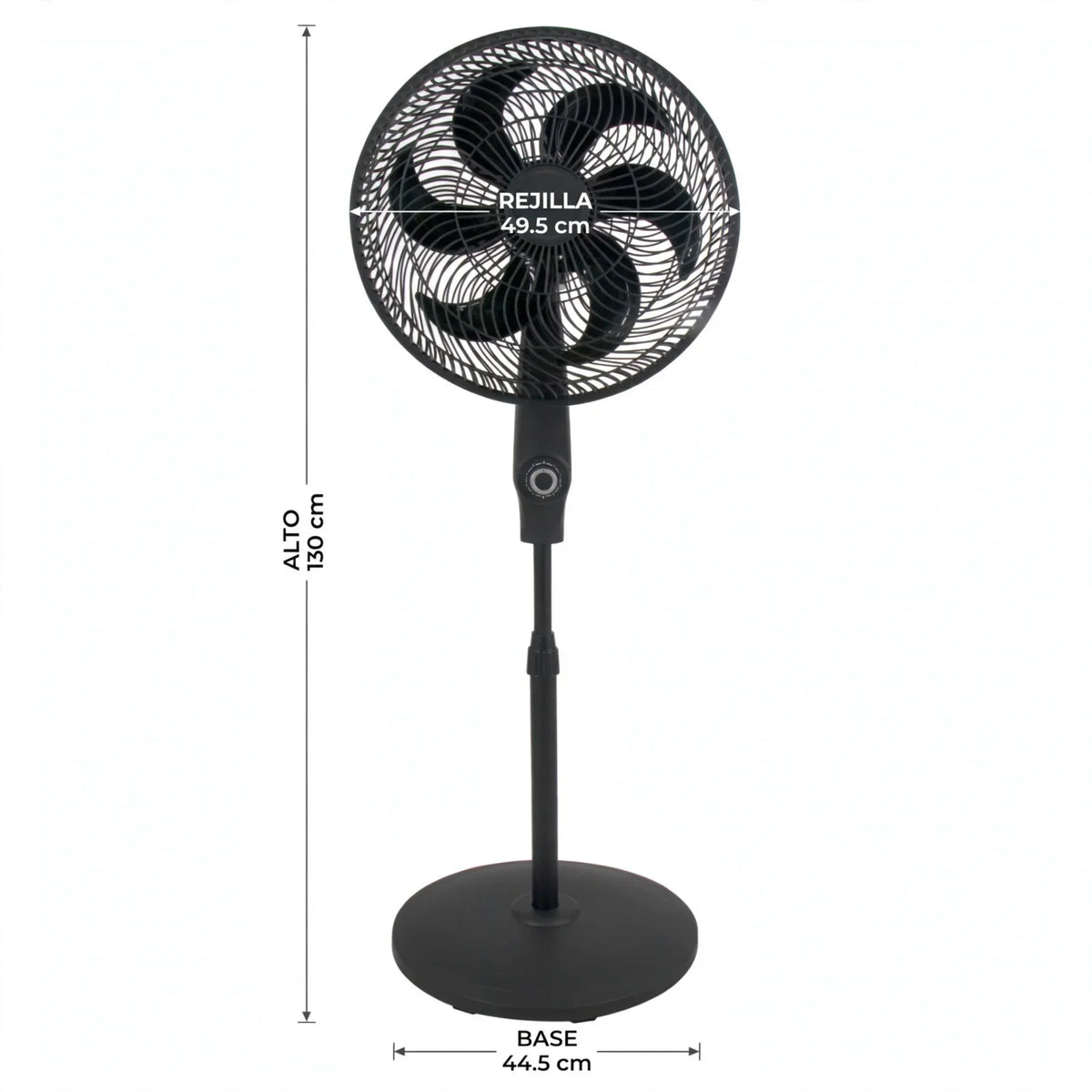 Ventilador Veronil 18 · 3 en 1 · Negro