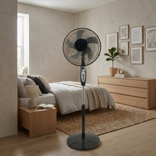 Ventilador Savoy 16 · Control Remoto · Negro
