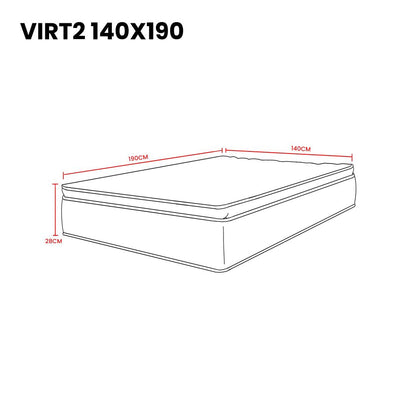 Combo Habitación Brisa · Cama Doble + Colchón 140x190