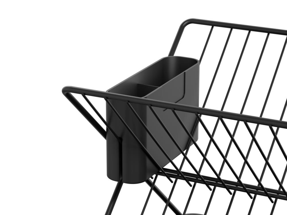 Escurridor de Platos Aqua · Negro