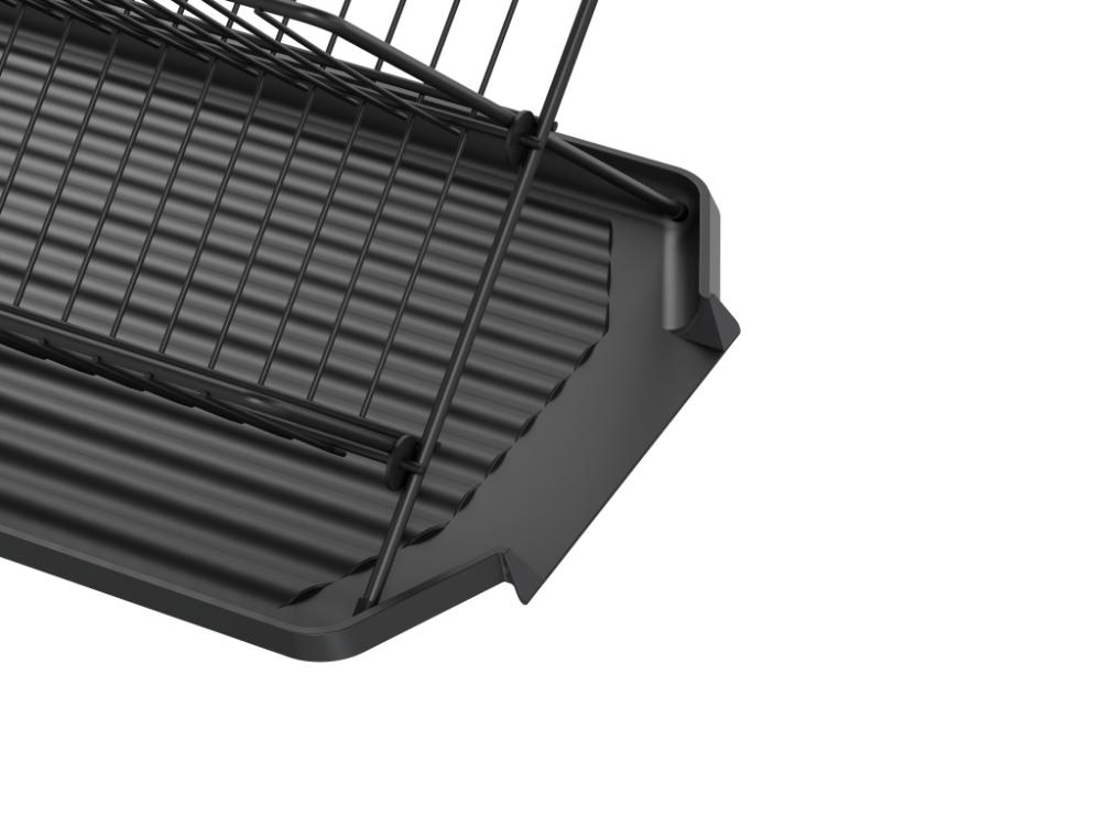Escurridor de Platos Aqua · Negro