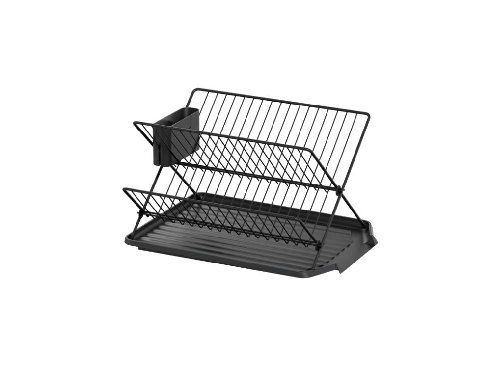 Escurridor de Platos Aqua · Negro
