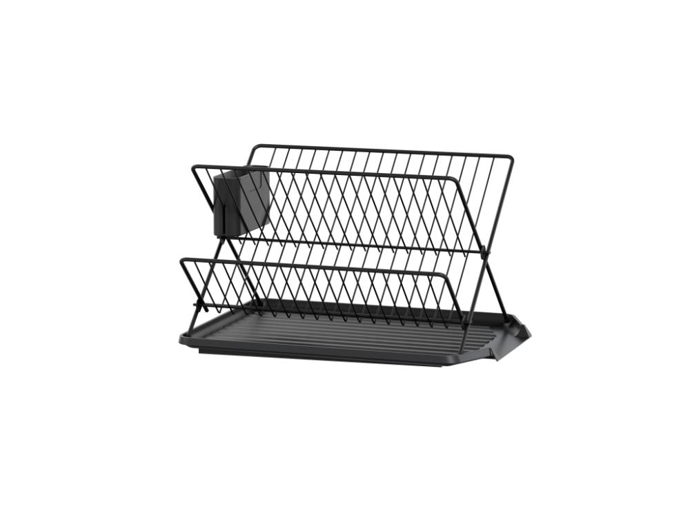 Escurridor de Platos Aqua · Negro