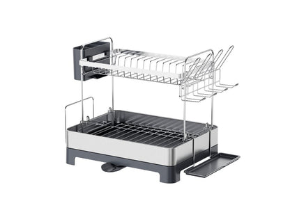 Escurridor de Platos Hidrova · 2 Niveles · Gris Oscuro