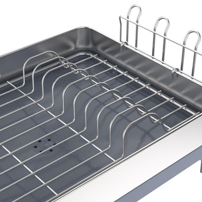 Escurridor de Platos Frescura Expandible · Gris Oscuro