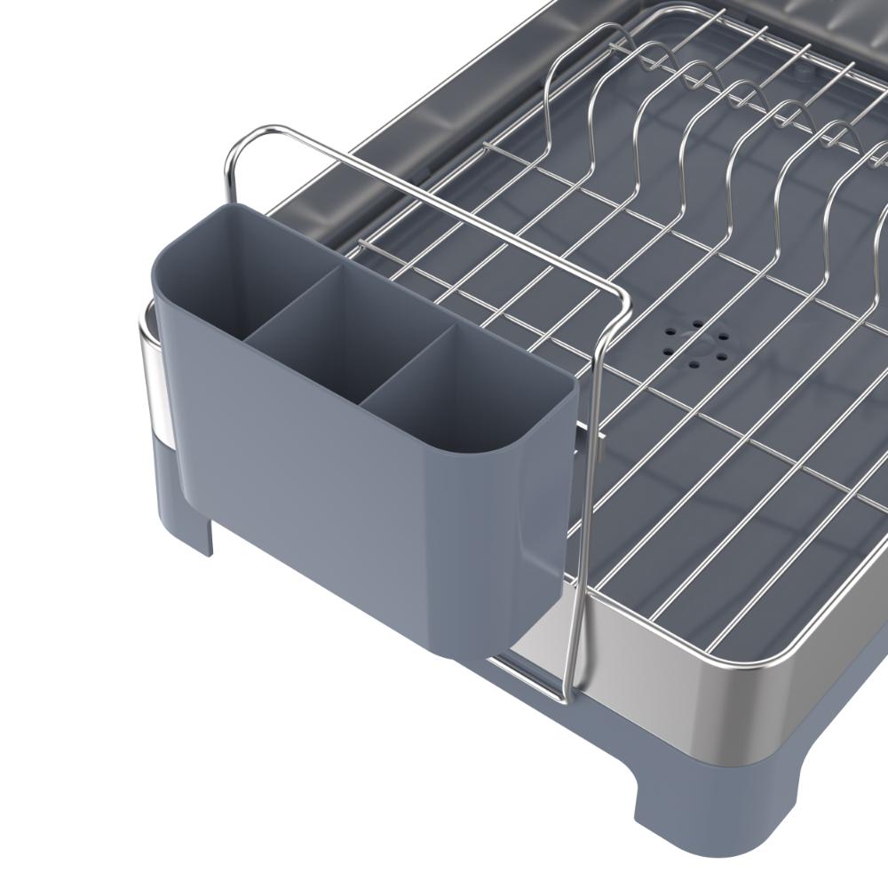 Escurridor de Platos Frescura Expandible · Gris Oscuro