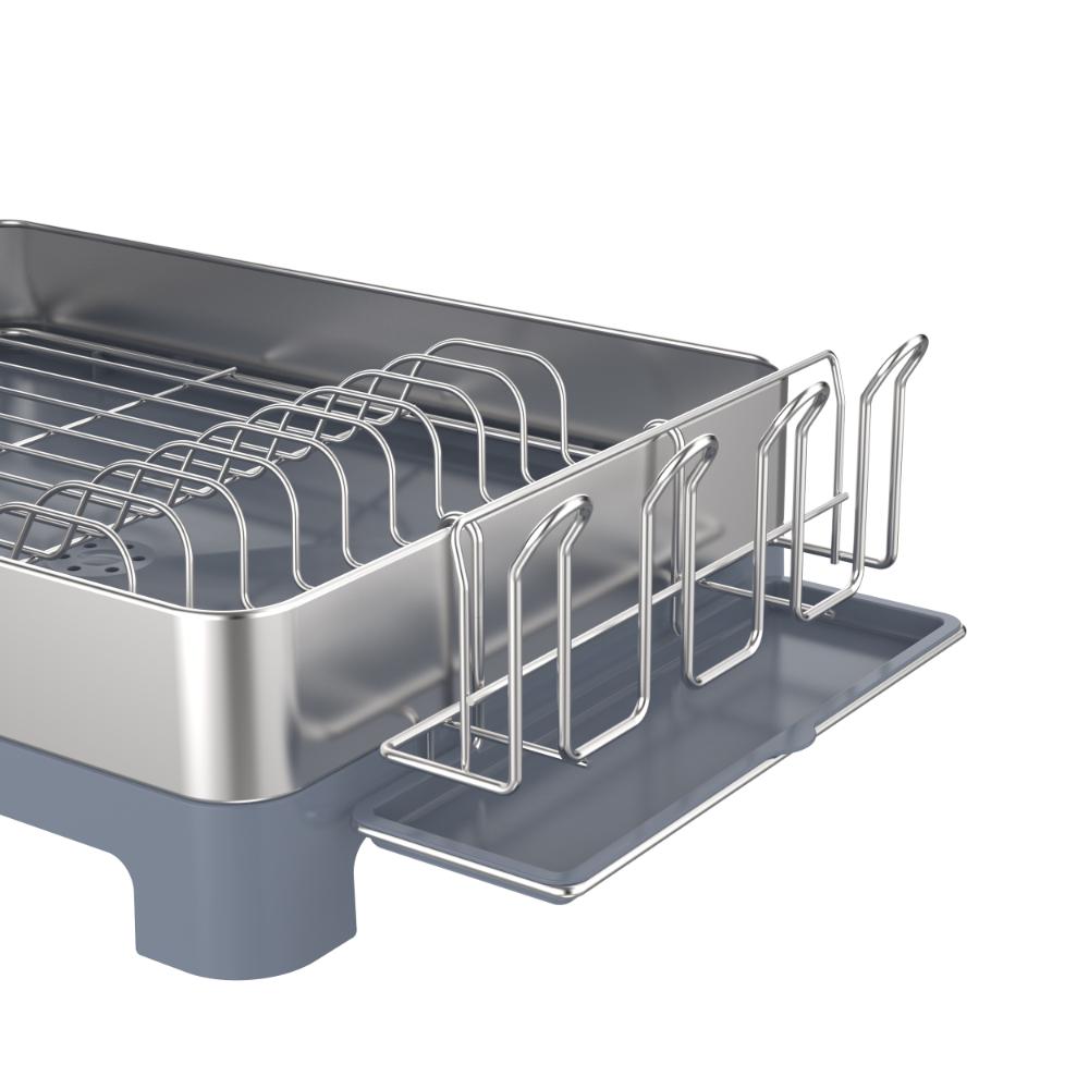 Escurridor de Platos Frescura Expandible · Gris Oscuro