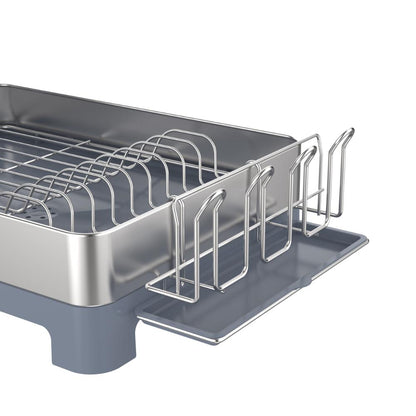 Escurridor de Platos Frescura Expandible · Gris Oscuro