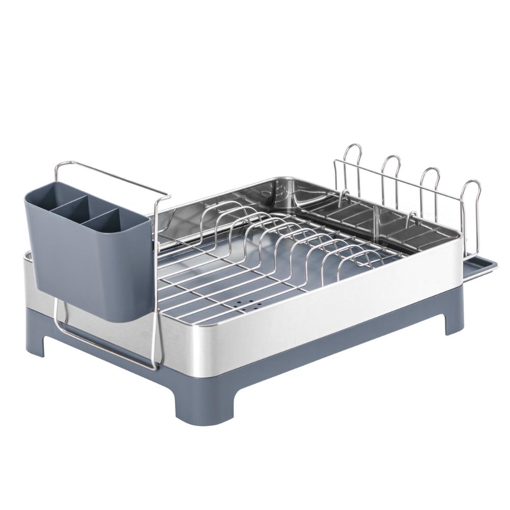 Escurridor de Platos Frescura Expandible · Gris Oscuro